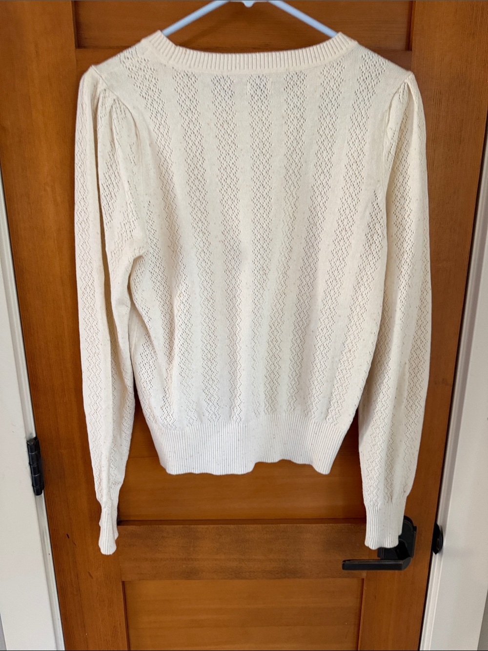 Faherty Pointelle Lola Sweater 100% cotton - Picture 8 of 9